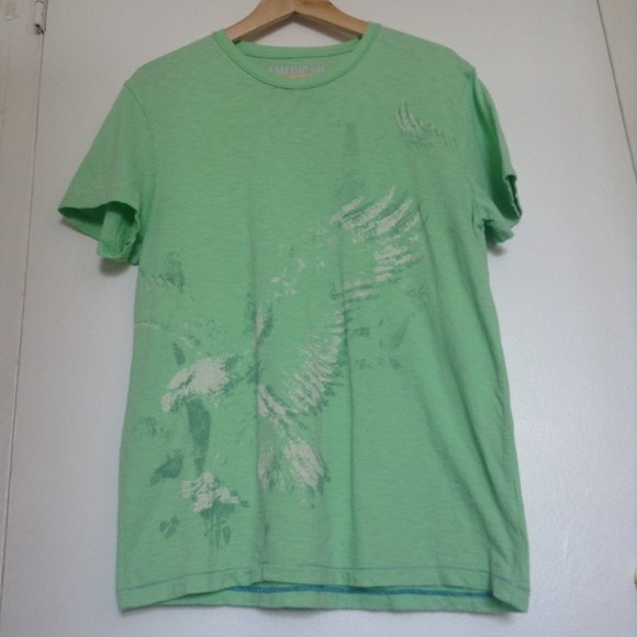 AEO Mens T-Shirt with Eagle Design, Sz. M - Picture 1 of 8